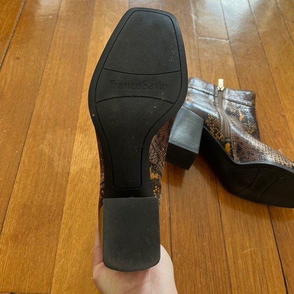 Franco Sarto Snakeskin Booties - Picture 3 of 4